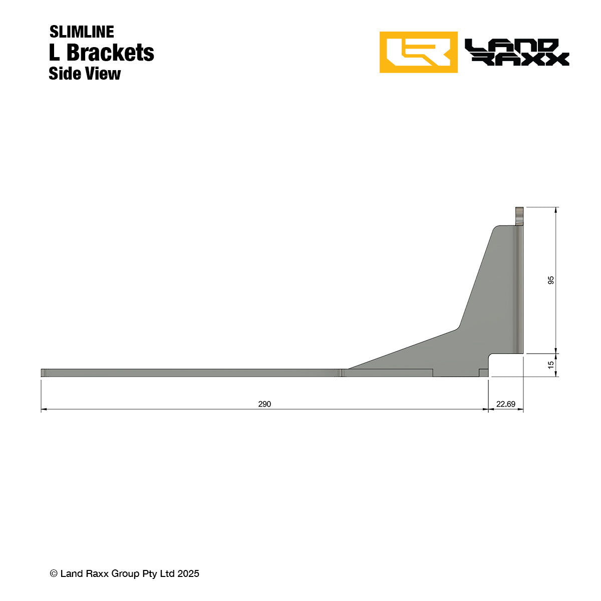 Heavy-Duty Quick-Release Awning Brackets with L Brackets - Pair