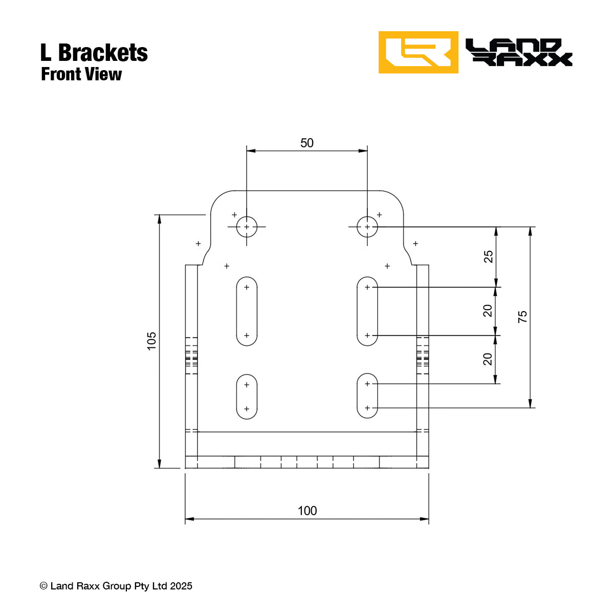 Heavy-Duty Quick-Release Awning Brackets with L Brackets - Pair