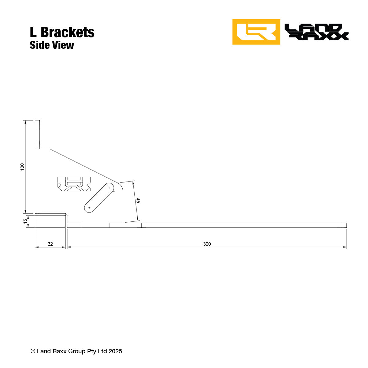 Heavy-Duty Quick-Release Awning Brackets with L Brackets - Pair