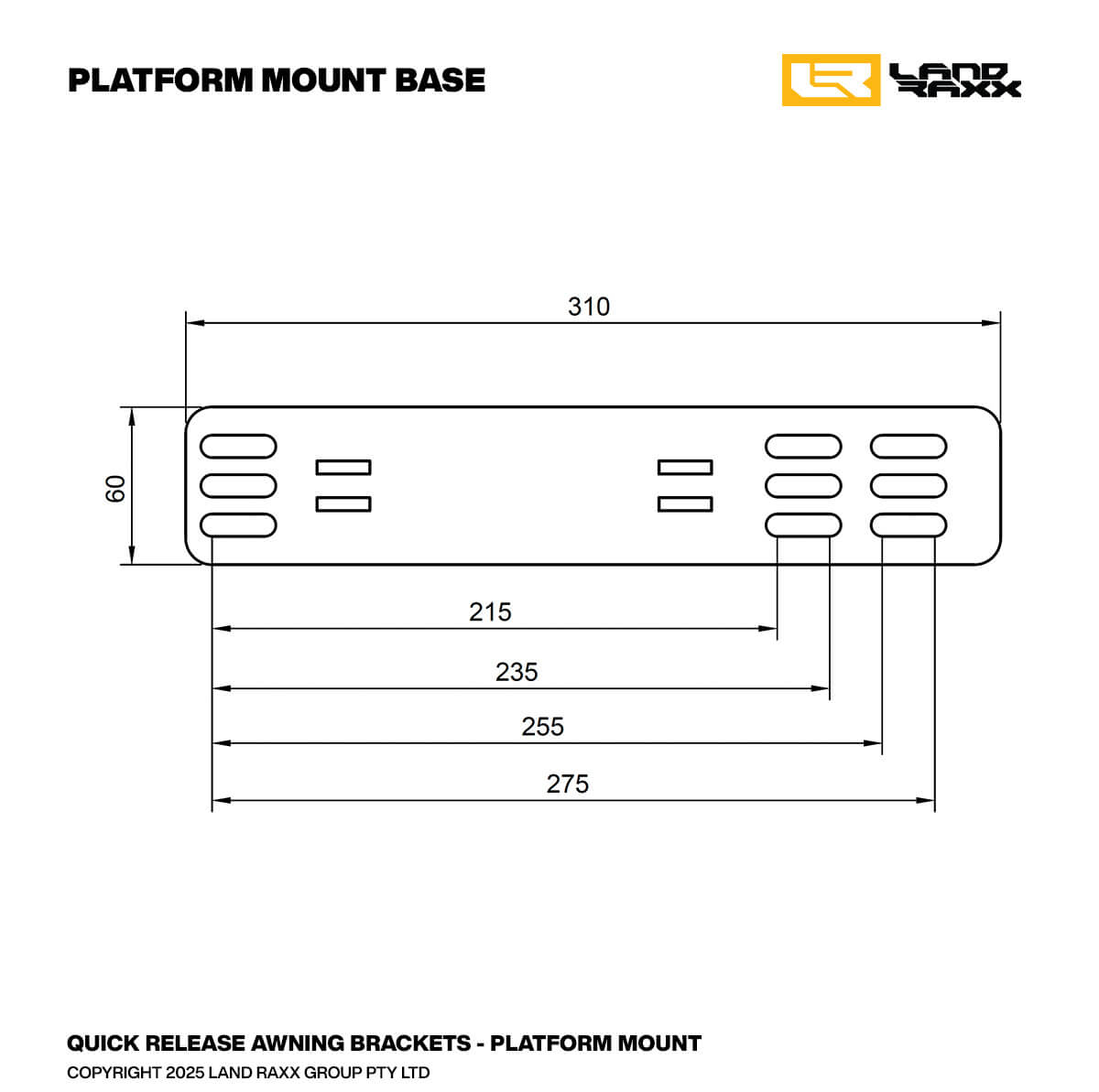Heavy Duty Quick-Release Awning Brackets - Platform Mount image 9
