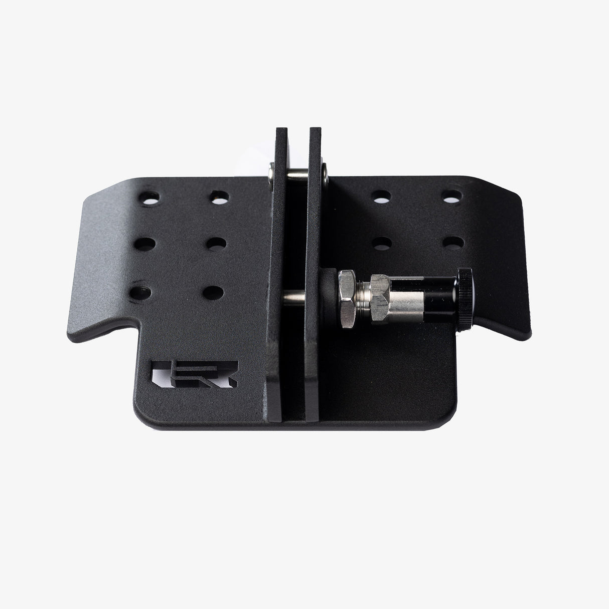 ARB Base Rack awning bracket components: top plate, bottom plate, awning plate, thumb screw and M8 fasteners