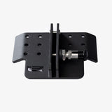 ARB Base Rack awning bracket components: top plate, bottom plate, awning plate, thumb screw and M8 fasteners