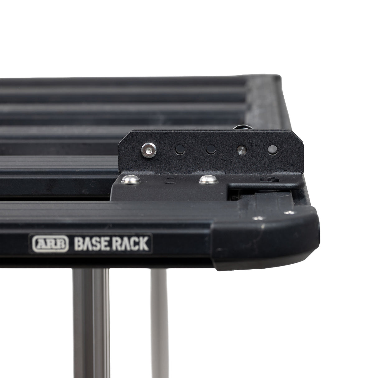 Threaded anti tamper bolt holes on the ARB Base Rack quick release bracket