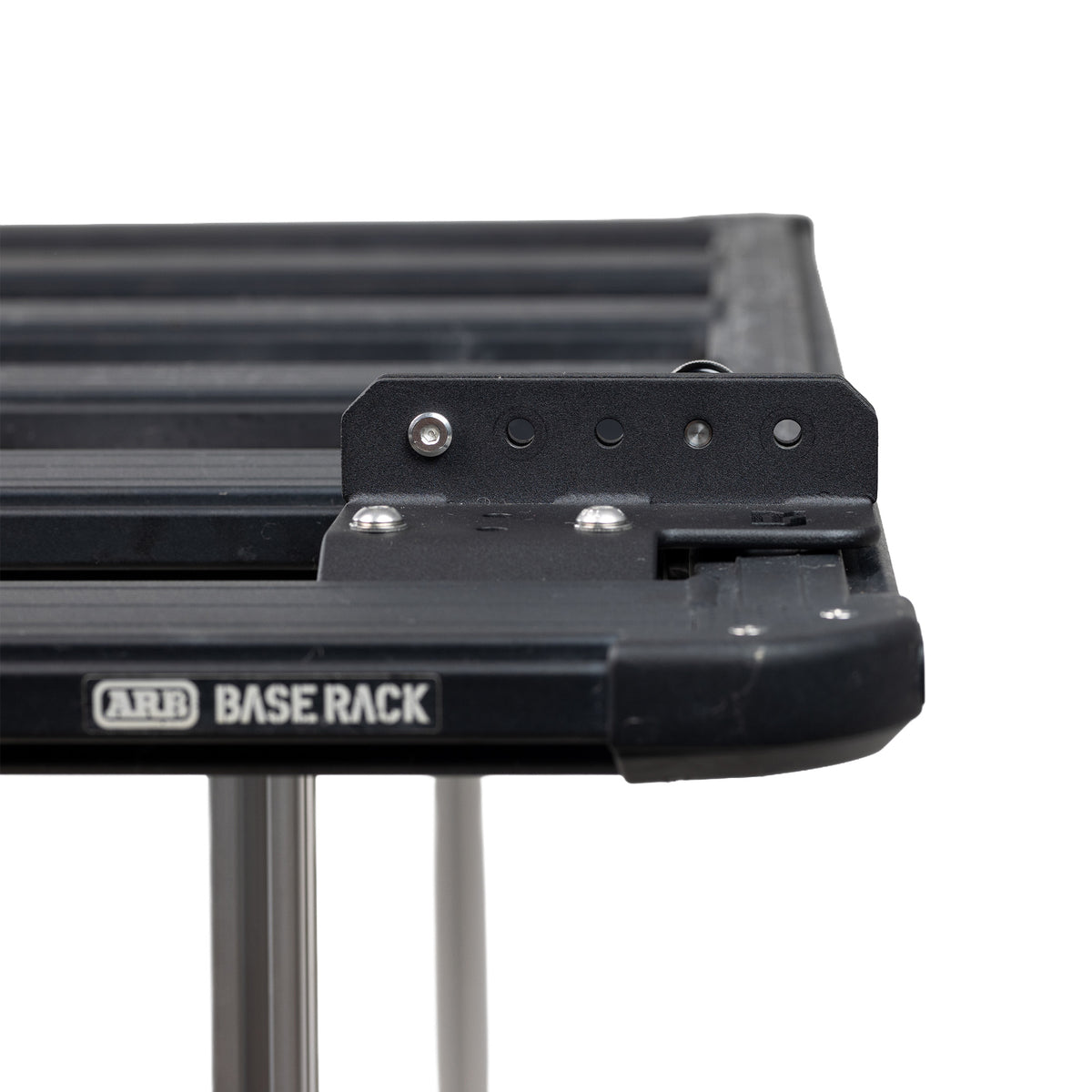 Threaded anti tamper bolt holes on the ARB Base Rack quick release bracket