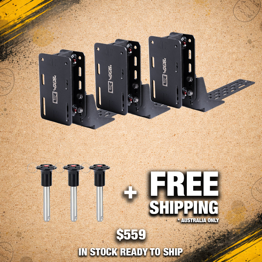 Easter Bundle - L Brackets & Quick Release Awning Brackets - Three