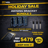 Holiday Bundle THREE - Heavy-Duty Awning Brackets - RTT Mount