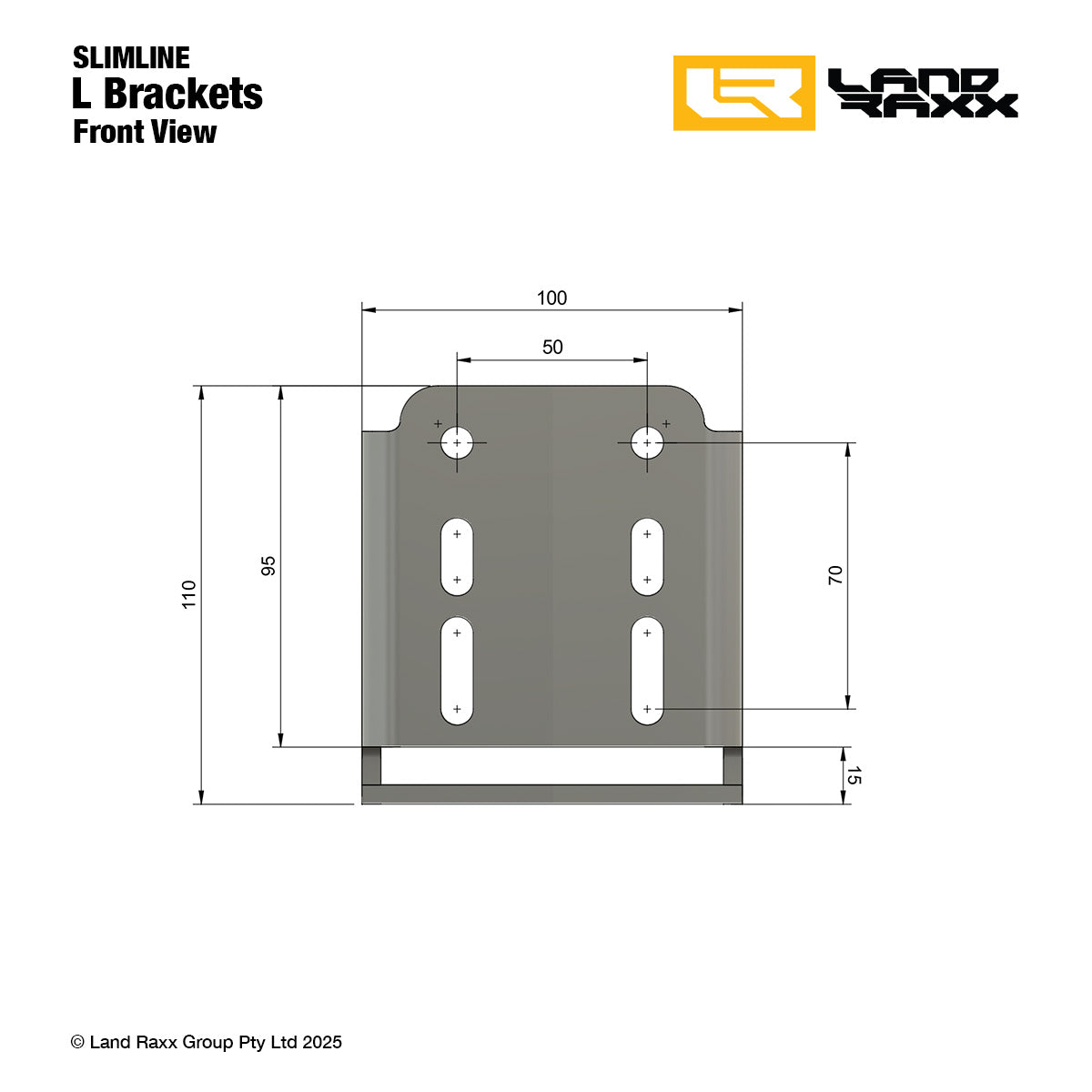 Heavy-Duty Quick-Release Awning Brackets with L Brackets - Pair