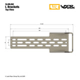Heavy-Duty Quick-Release Awning Brackets with L Brackets - Pair