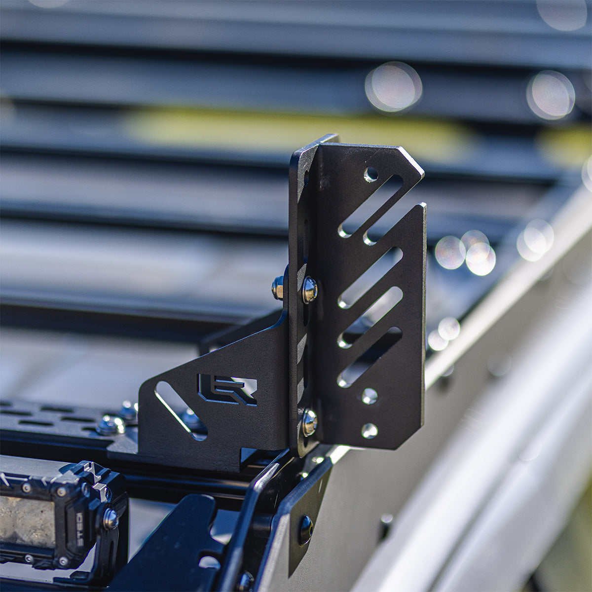 Heavy-Duty Quick-Release Awning Brackets with L Brackets - Three