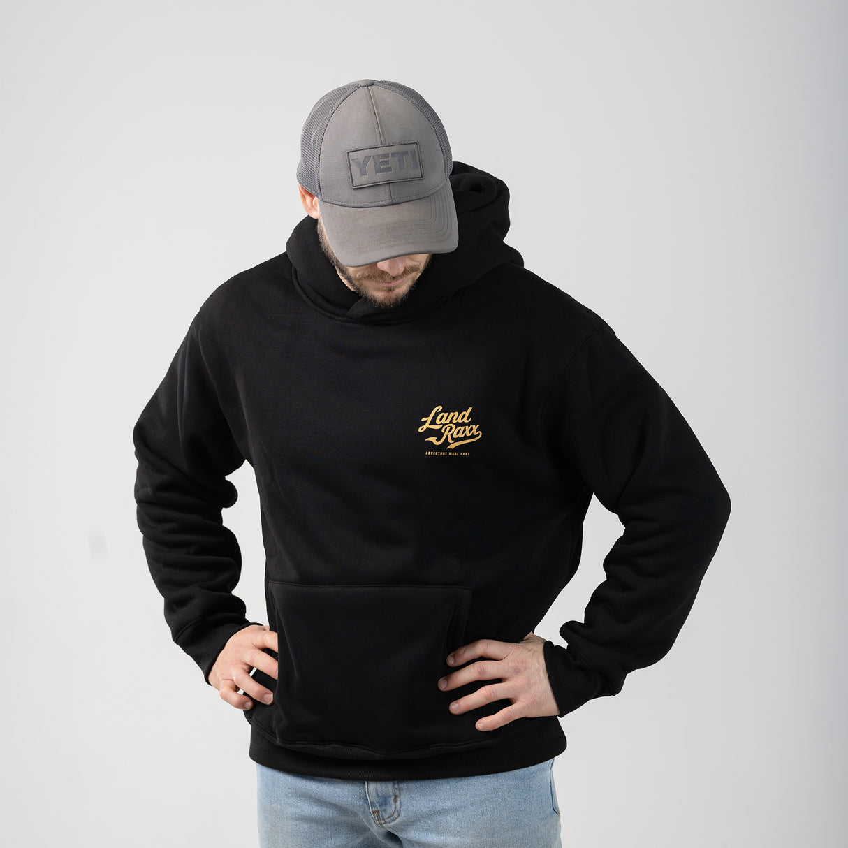 Land Raxx Sherpa Hoodie Black