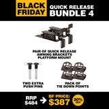 Quick Release Bundle FOUR - Platform Mount Awning Brackets